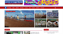 Desktop Screenshot of jornaldolagonorte.com.br