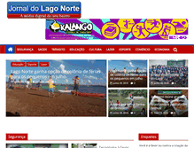 Tablet Screenshot of jornaldolagonorte.com.br
